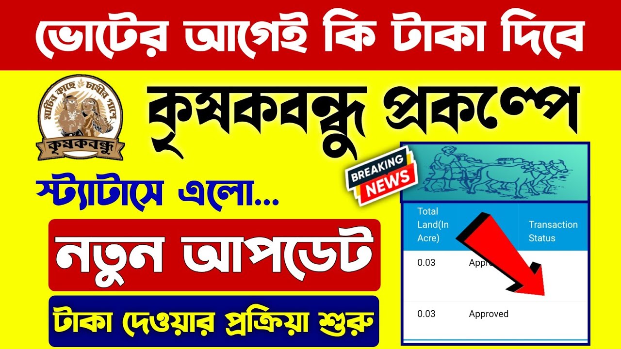 কৃষকবন্ধুর টাকা ভোটের আগে দিবে || কৃষকবন্ধু প্রকল্পে টাকা দেওয়ার প্রক্রিয়া শুরু || krishak Bandhu