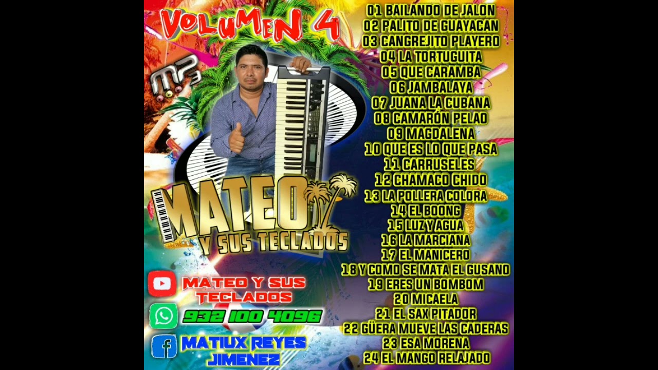 SUPER MEGA MIX LO MÁS NUEVO MATEO Y SUS TECLADOS VOLUMEN 4 |2021 (Disco Completo)