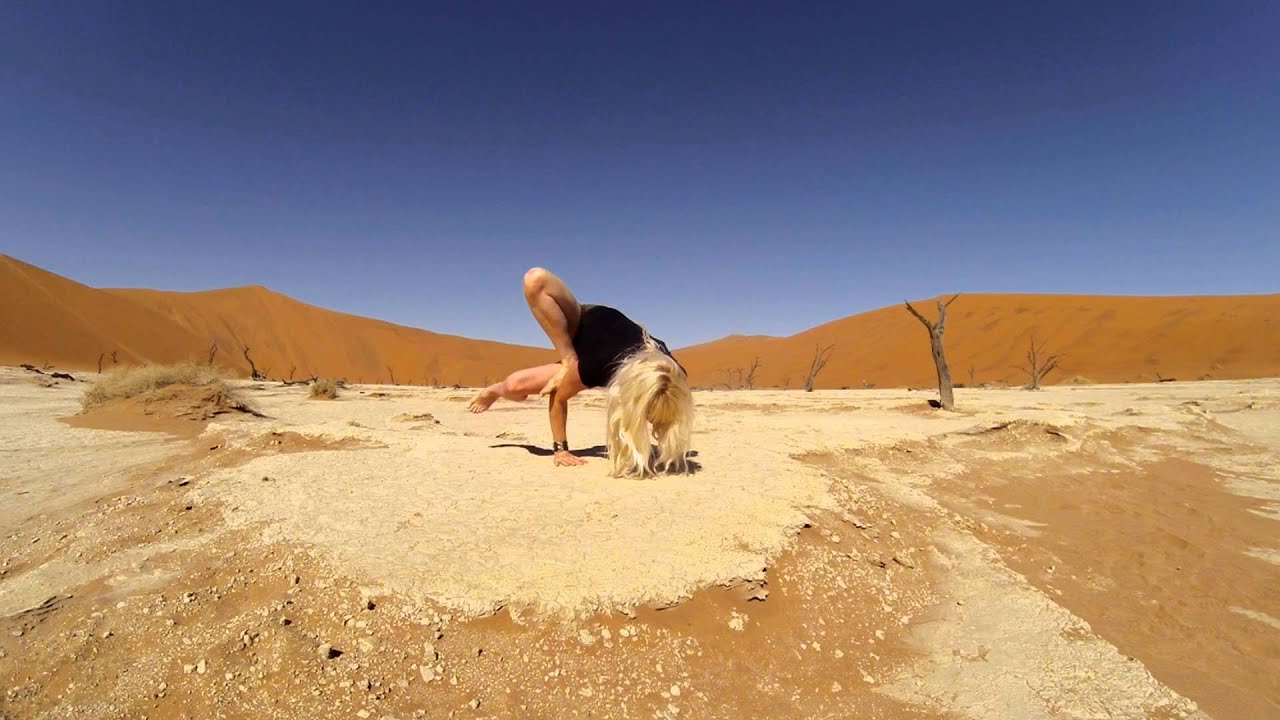 Yoga Balance Flow at Deadvlei Namibia with Sigi