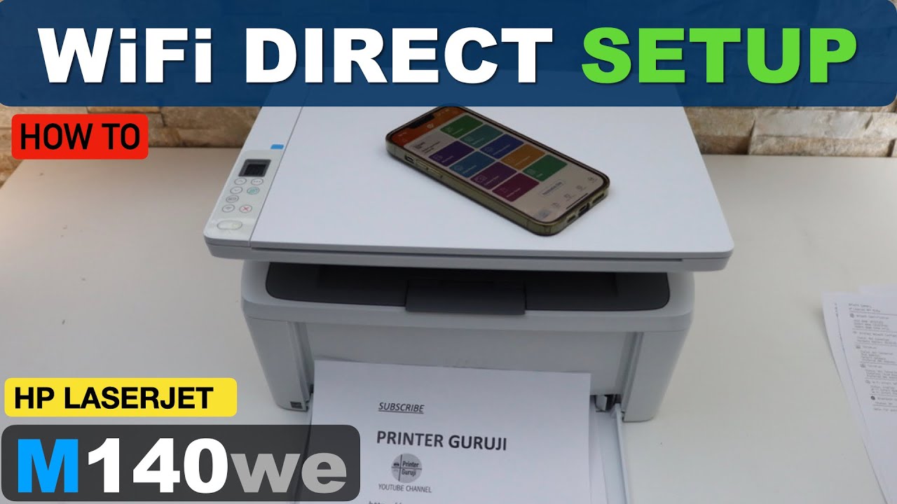 Настройка HP LaserJet M140we WiFi Direct.