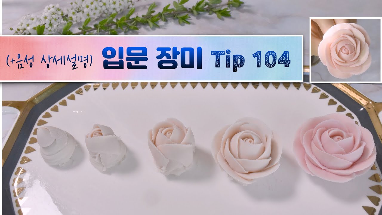 (+음성 상세설명) 입문 장미짜는법 Tip No.104 | basic rose