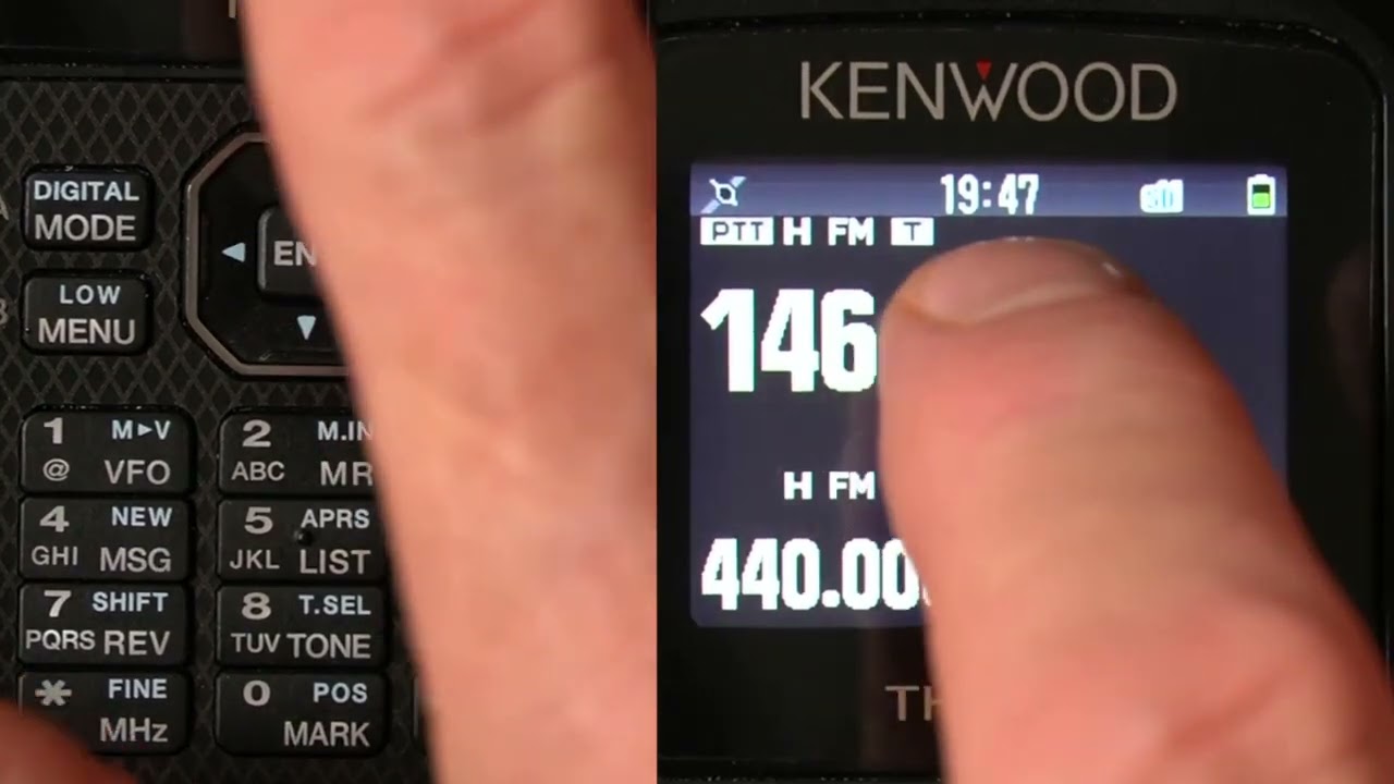 Как добавить частоту VFO в канал памяти Kenwood TH-D75