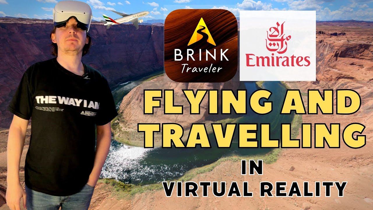 Flying FIRST CLASS and visiting 3D WORLD locations - inside VR!!!
