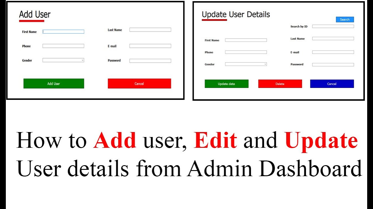 How to Add, Edit and Update user data in Admin Panel in VB.NET | Gift Shop