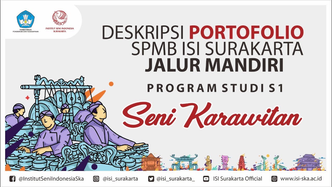 PORTOFOLIO SENI KARAWITAN - SPMB ISI SURAKARTA JALUR MANDIRI TAHUN 2021