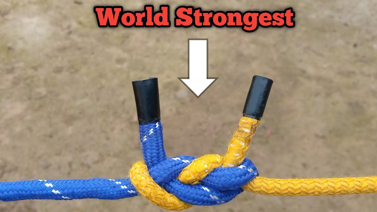 WORLD STRONGEST KNOT- How to tie Two ropes Together STRONGLY 👍@sajjad12455