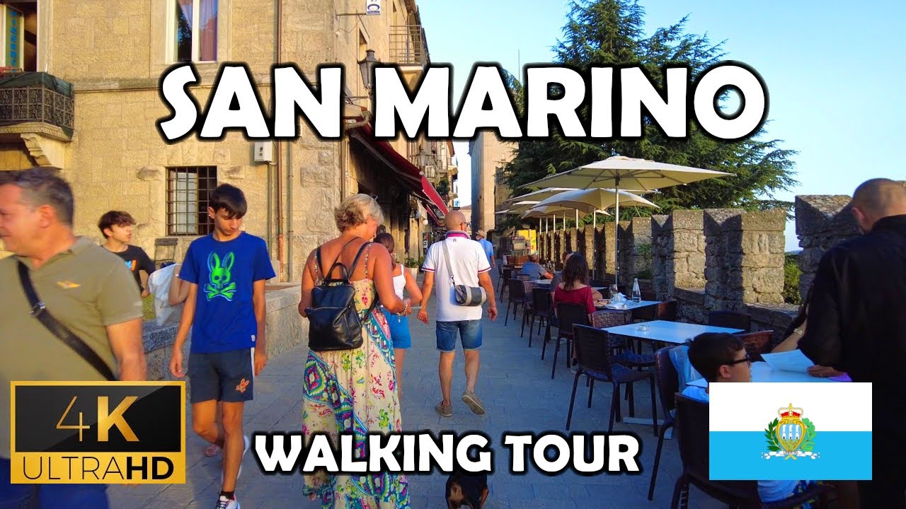 ⁴ᴷ⁶⁰ 🇸🇲 San Marino Walking Tour - Summer Day (July 2022) [4K]