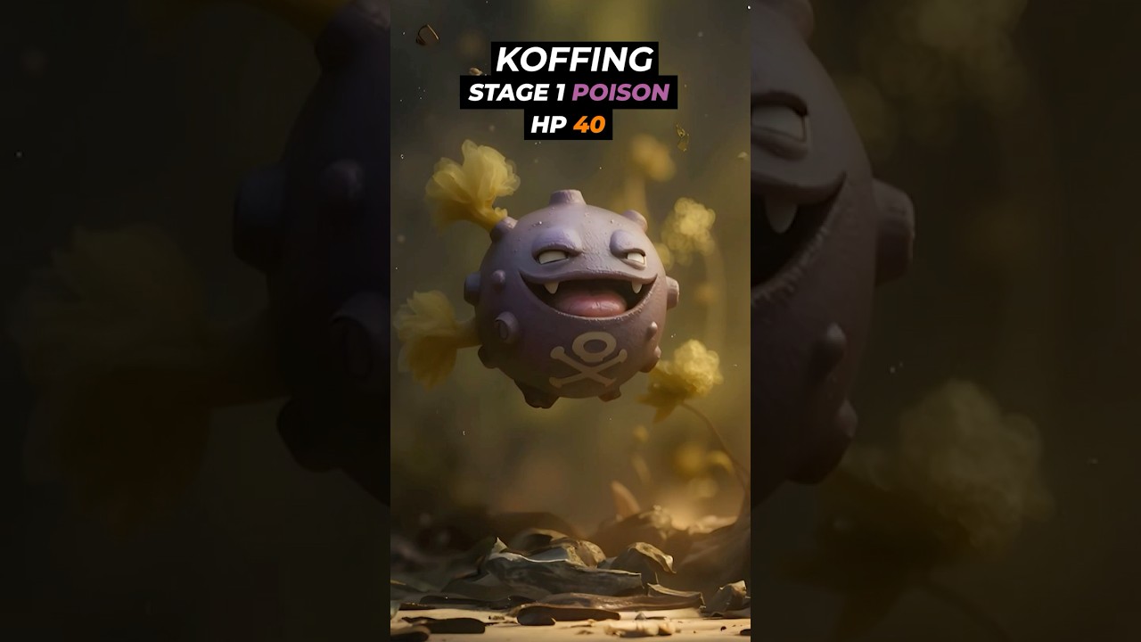 Pokemon Evolutions: ☠️Koffing evolving into Weezing