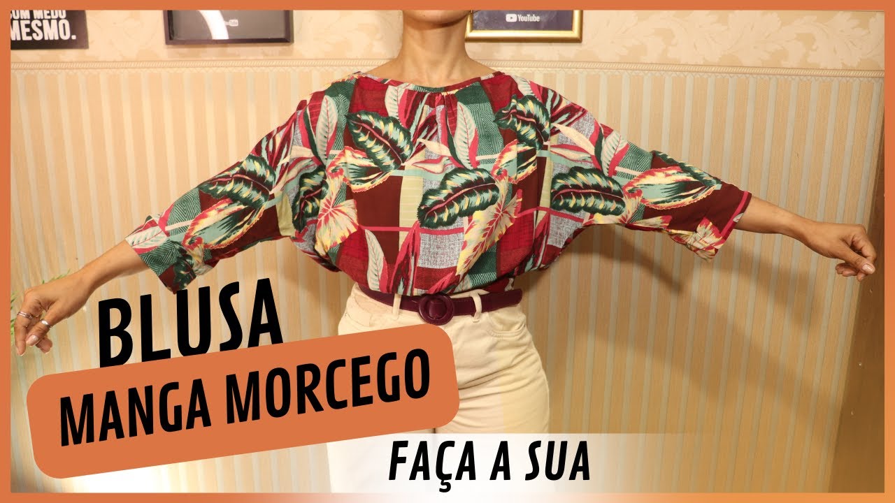 Blusa Manga Morcego Linda e Fácil | Dayse Costa