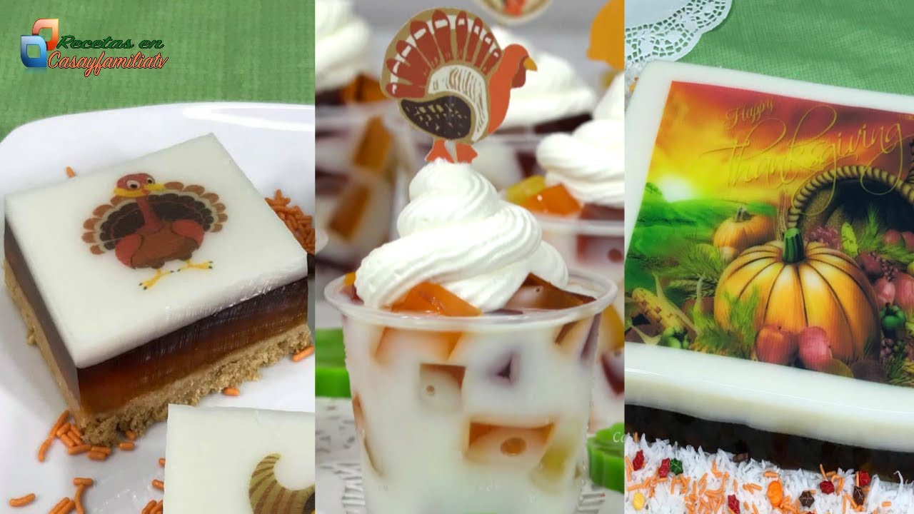 POSTRES PARA ACCIÓN DE GRACIAS – 3 RECETAS DELICIOSAS Y FÁCILES | Casayfamiliatv