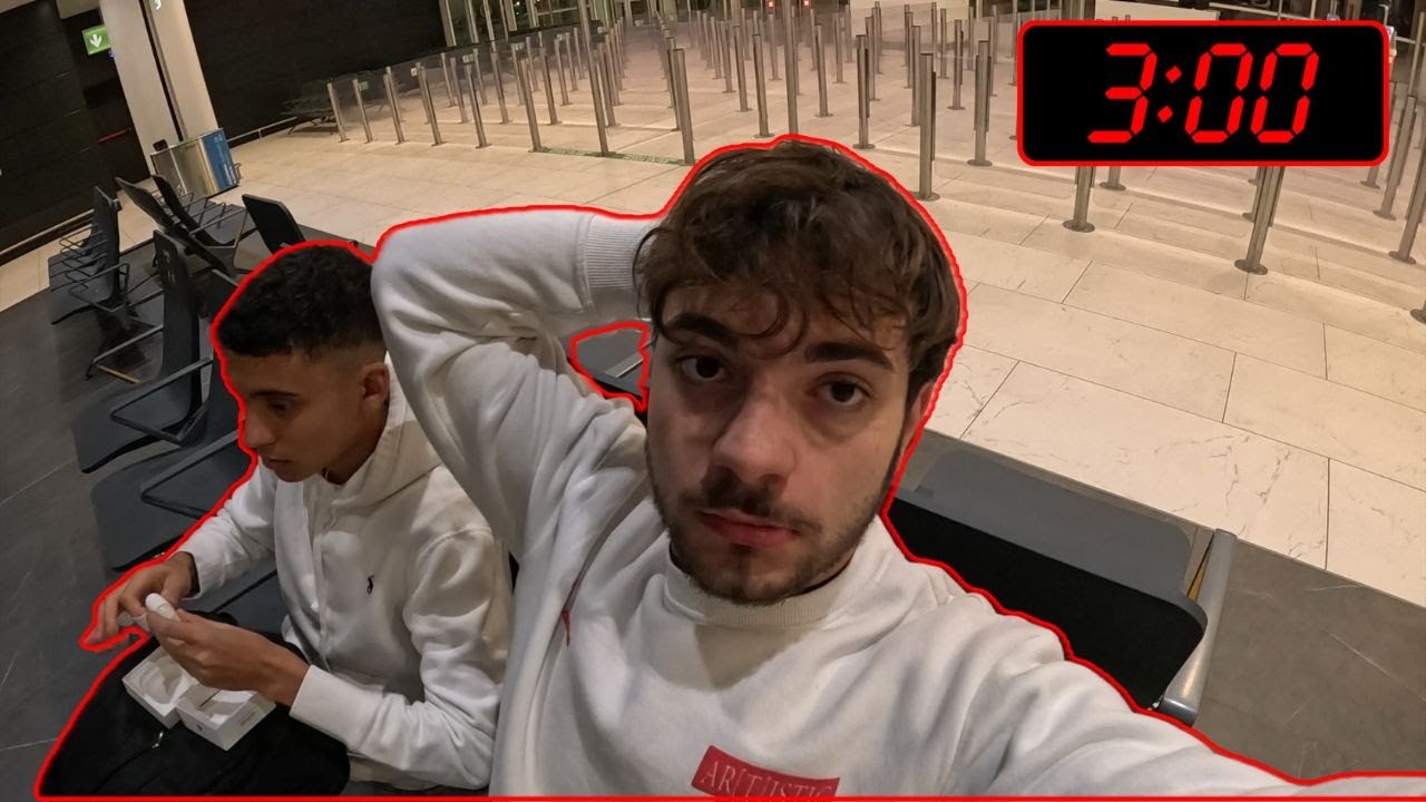SOPRAVVIVERE UNA NOTTE IN AEROPORTO (me so divertito)