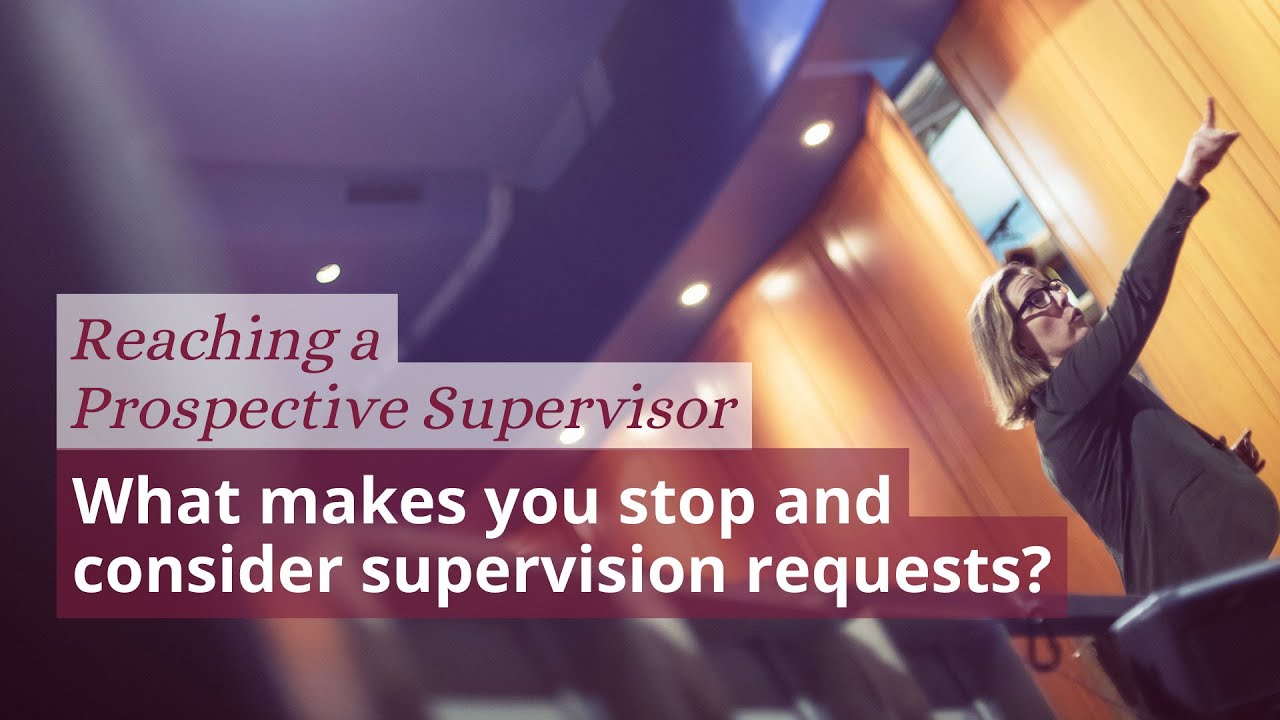 When approached by prospective students, what makes you consider them to be strong applicants?