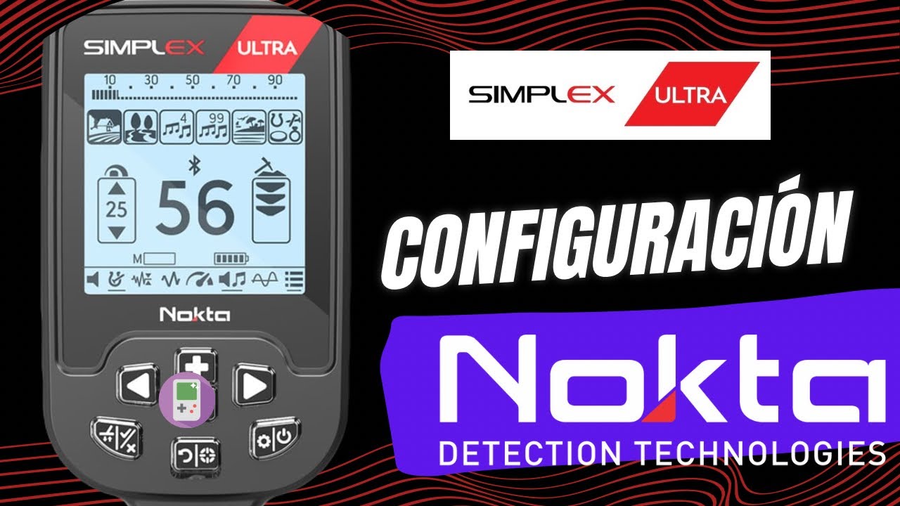 Configuración detector de metales Nokta Simplex Ultra
