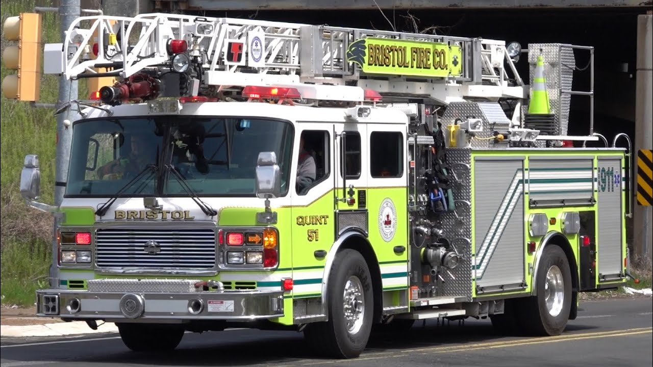 Falls Township Fire Company Ladder 30 & Bristol Fire Company Quint 51 Responding 4/9/24