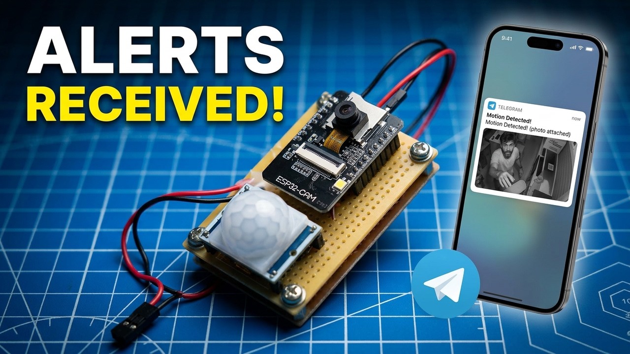 ESP32-CAM Security System EXPOSED: Motion Detection + Phone Alerts Tutorial