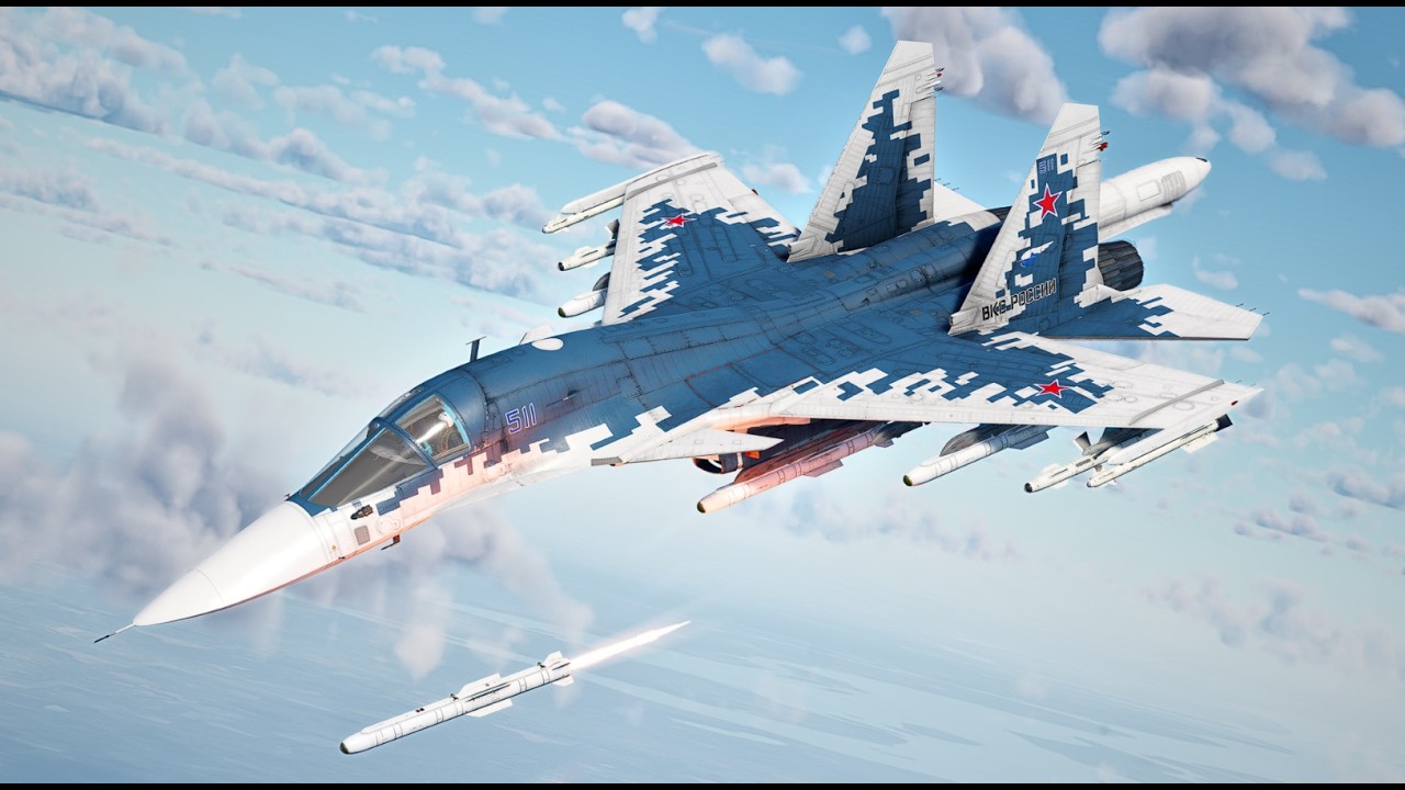 Su-34 Close Air Support &ndash; Devastating FAB-3000 Bombs & Precision Strikes with KH-38MT (War Thunder)