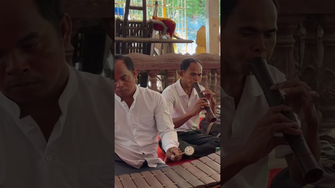 Cambodian classical musicians perform traditional music#culture #khmertraditional#ceremonialmusic