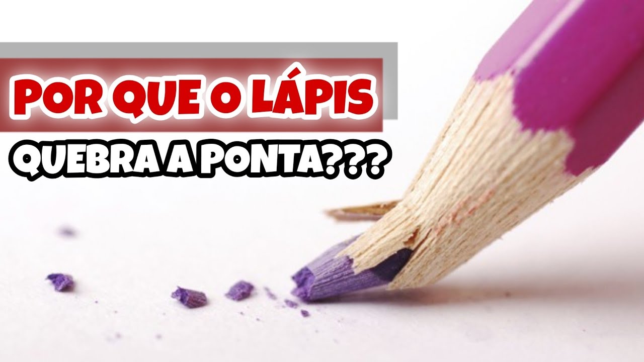 Por que meu lápis quebra PONTA/ Dicas de Desenho