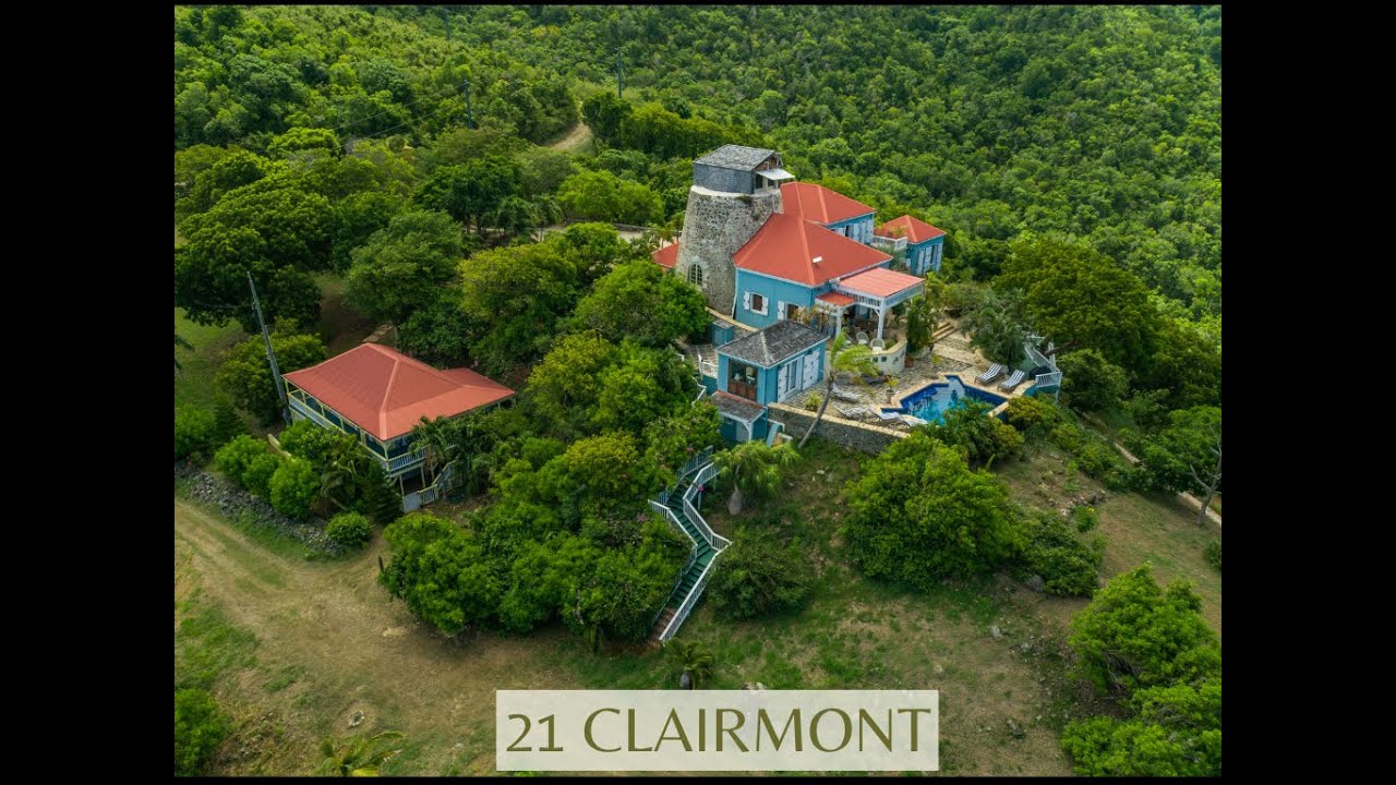 Unique Historic Tropical Paradise Large Private Estate Sugar Mill Pool St. Croix Virgin Islands Sea