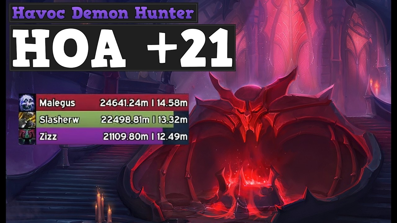 Halls of Atonement M +21 | Havoc Demon Hunter | Season 3 TWW