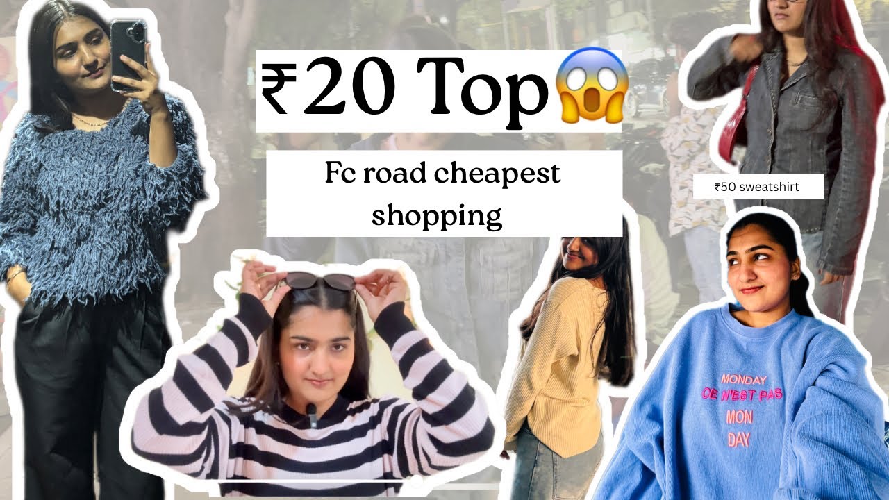 I Got Tops for ₹20 ! FC Road HAUL You Won&rsquo;t Believe Exists 😱🔥