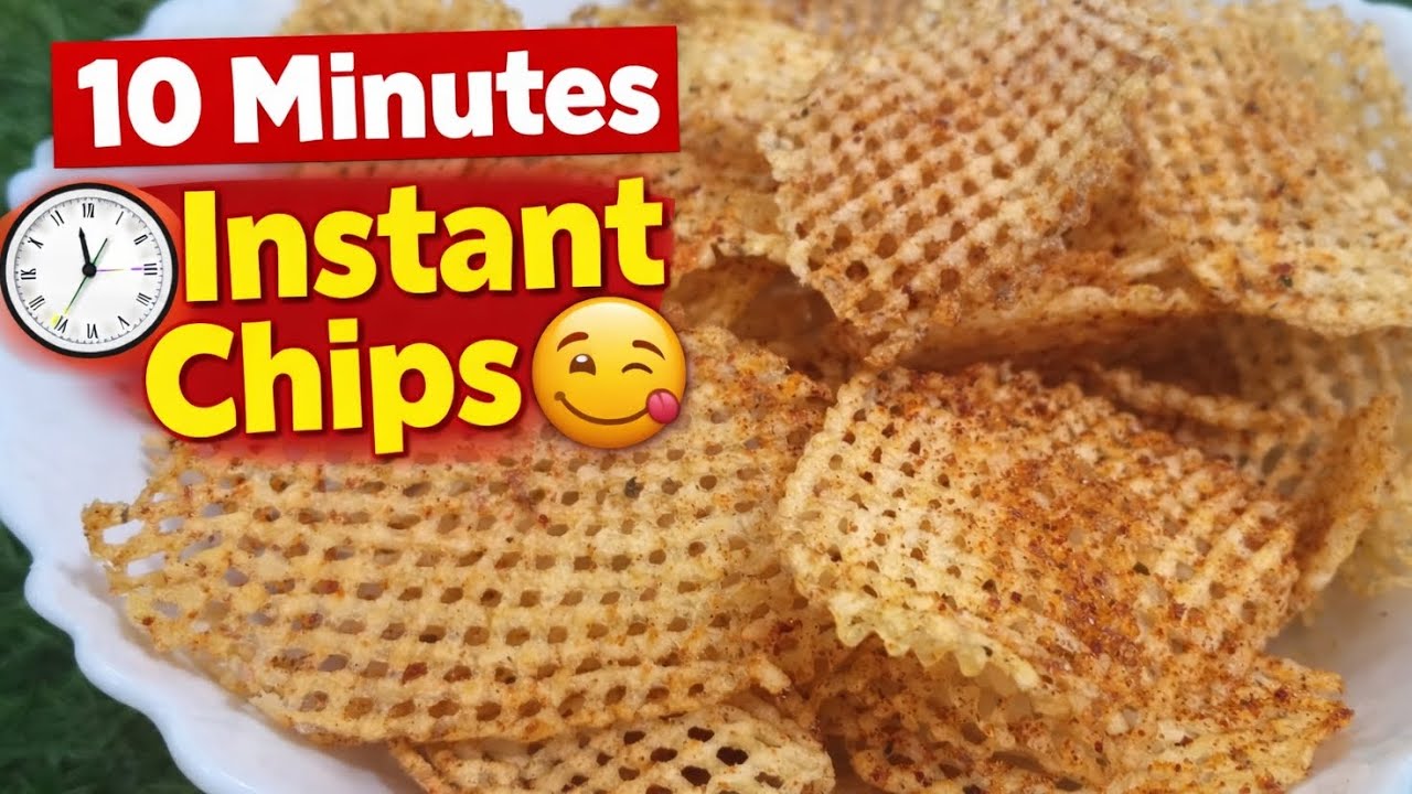 10 Minute Me Banaye Instant Chips | Crispy Snack 😋#food #cooking #viral #desifood #chips #recipe  