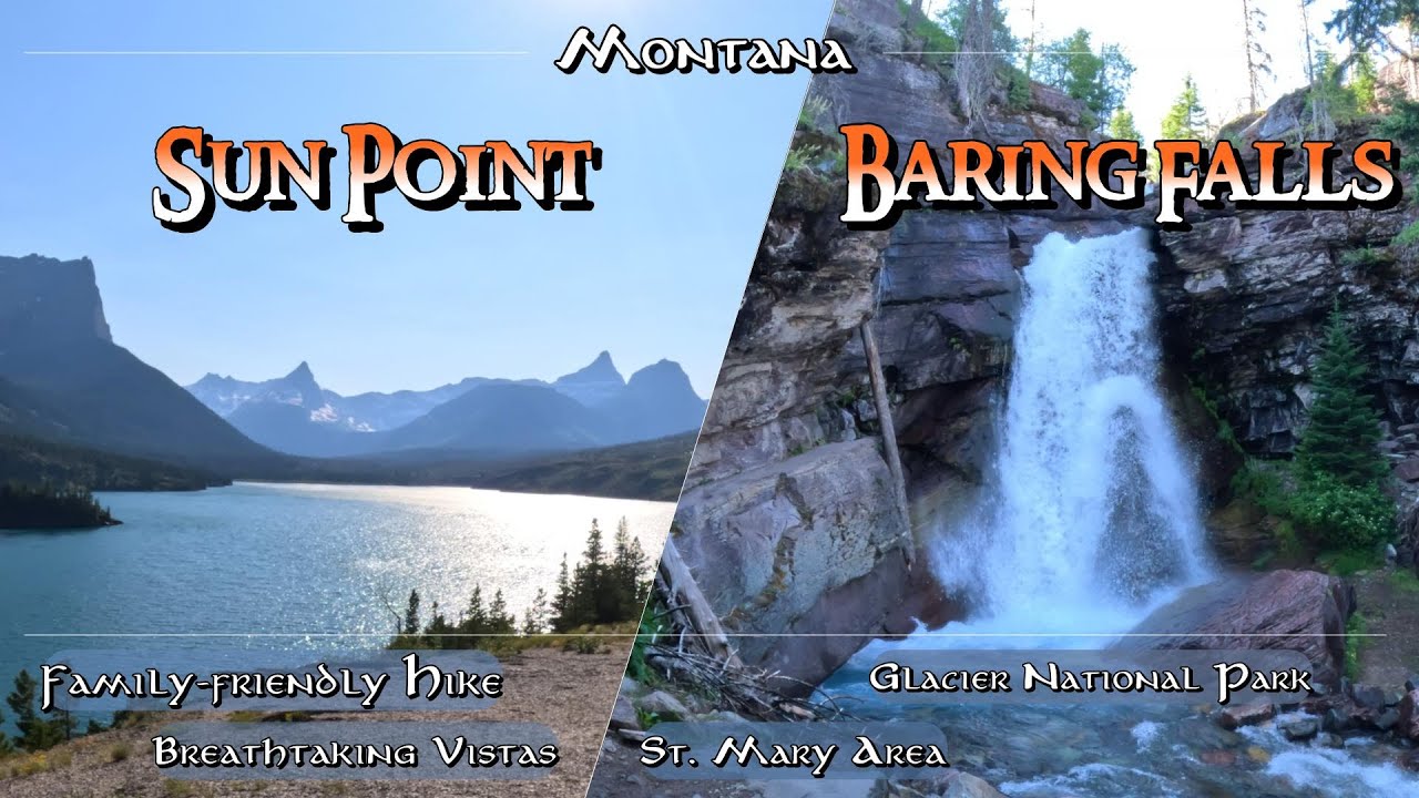 Sun Point & Baring Falls 😱😱😱 Glacier National Park 5K