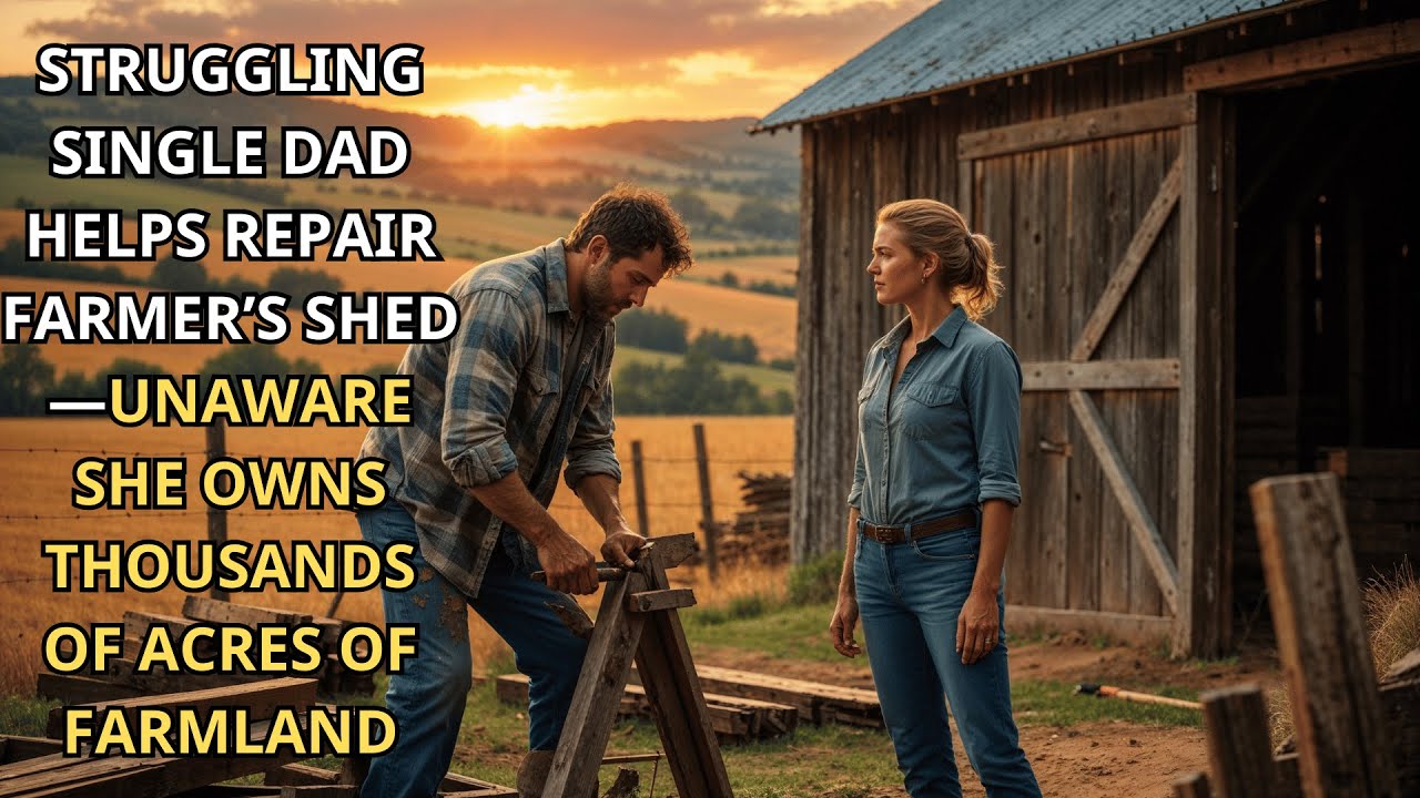 Struggling Single Dad Helps Repair Farmer&rsquo;s Shed&mdash;Unaware She Owns Thousands of Acres of Farmland