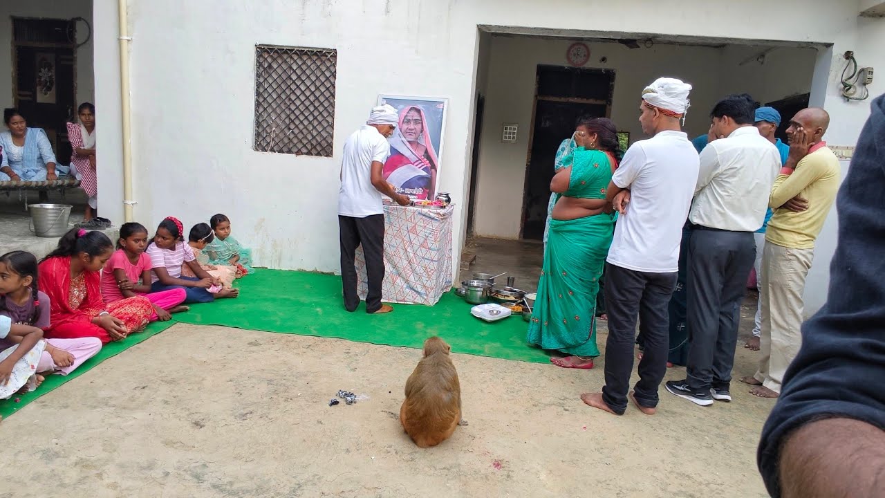 रानी के मम्मी की तेरहवीं के रिति रिवाज 🙏।। रानी के गांव की परंपरा @Akash RBL