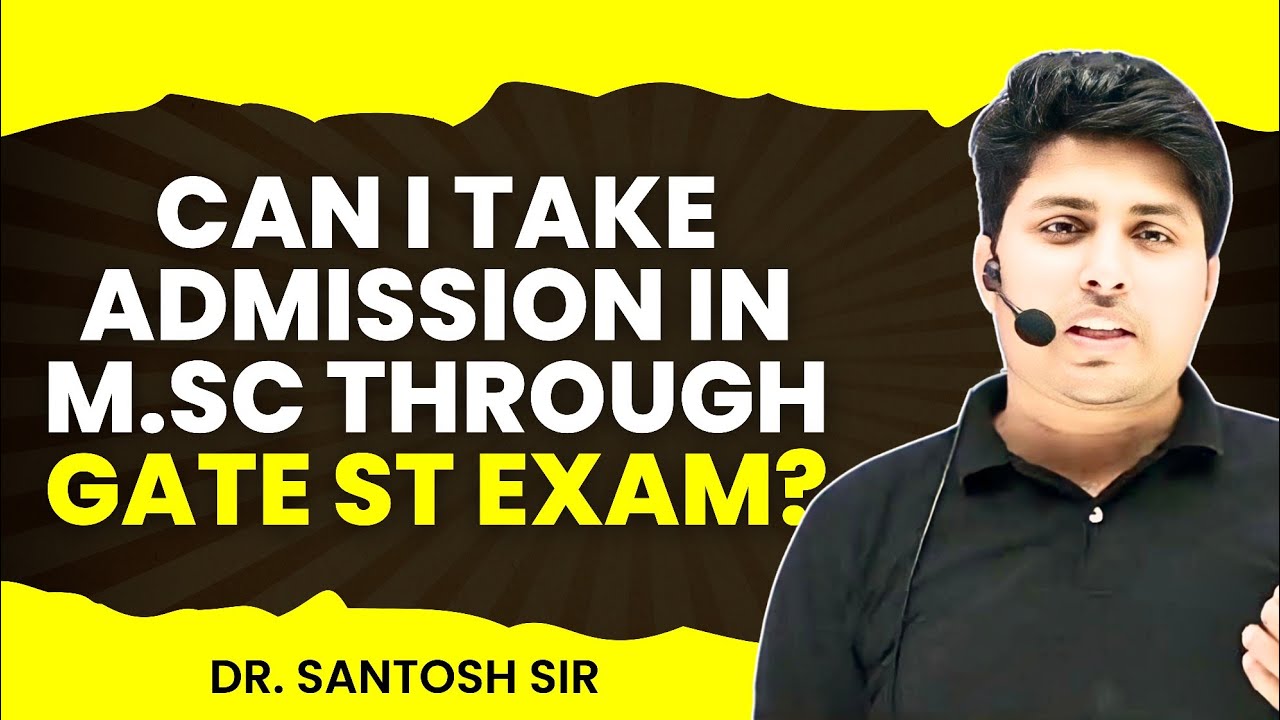 Can I Take Admission in M.Sc Through GATE ST Exam?? Mathstats @ 8810409392 :8810409392