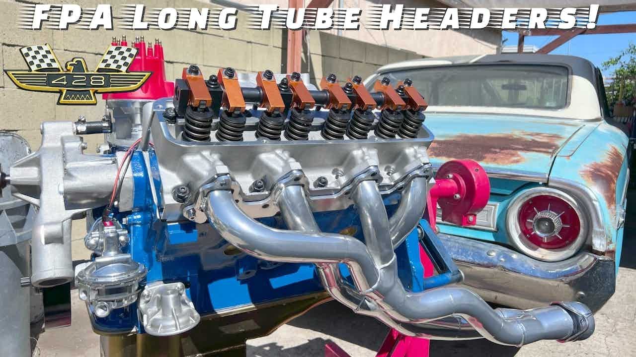 Ford 428FE Build Part 9: FPA Long Tube Headers and Stage 8 Locking Header Bolts