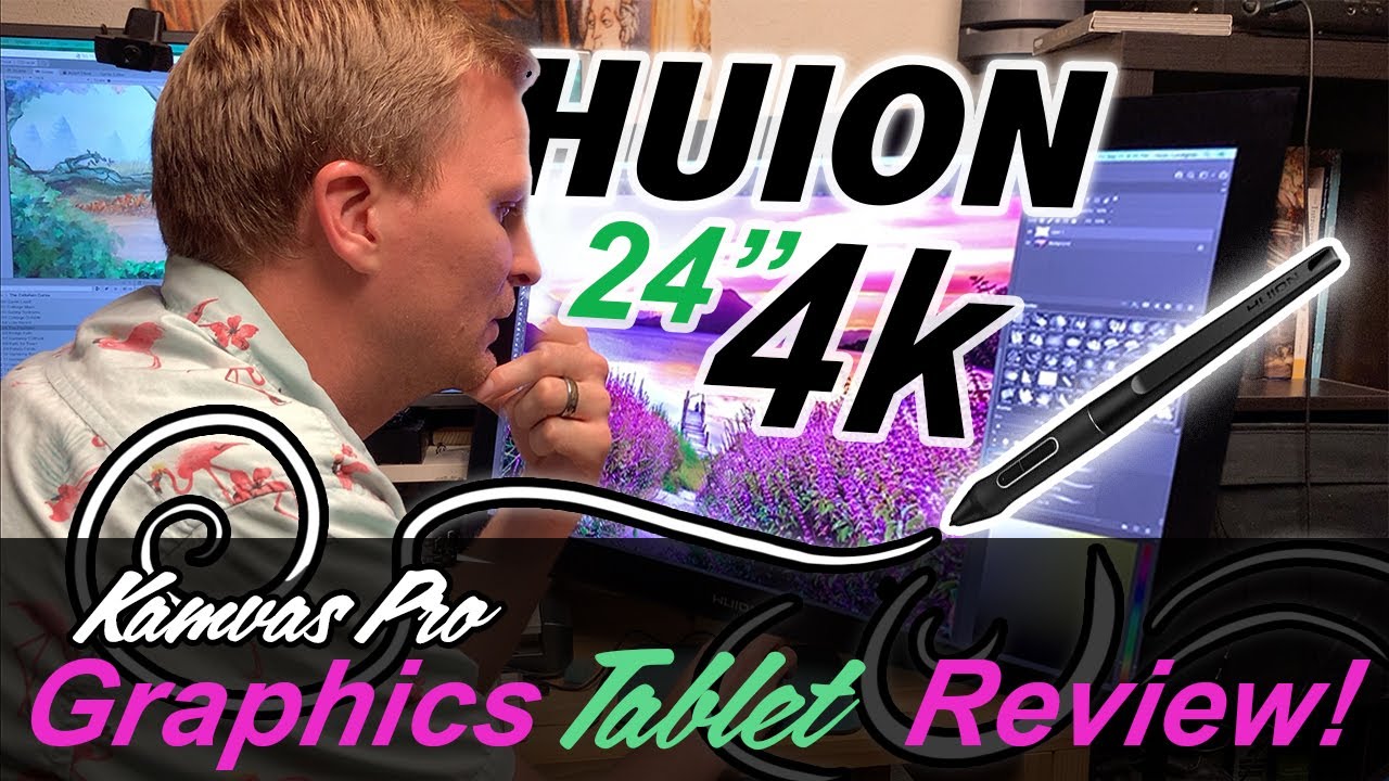 Huion Kamvas Pro 24 4k 2021 Unboxing Review and Demo