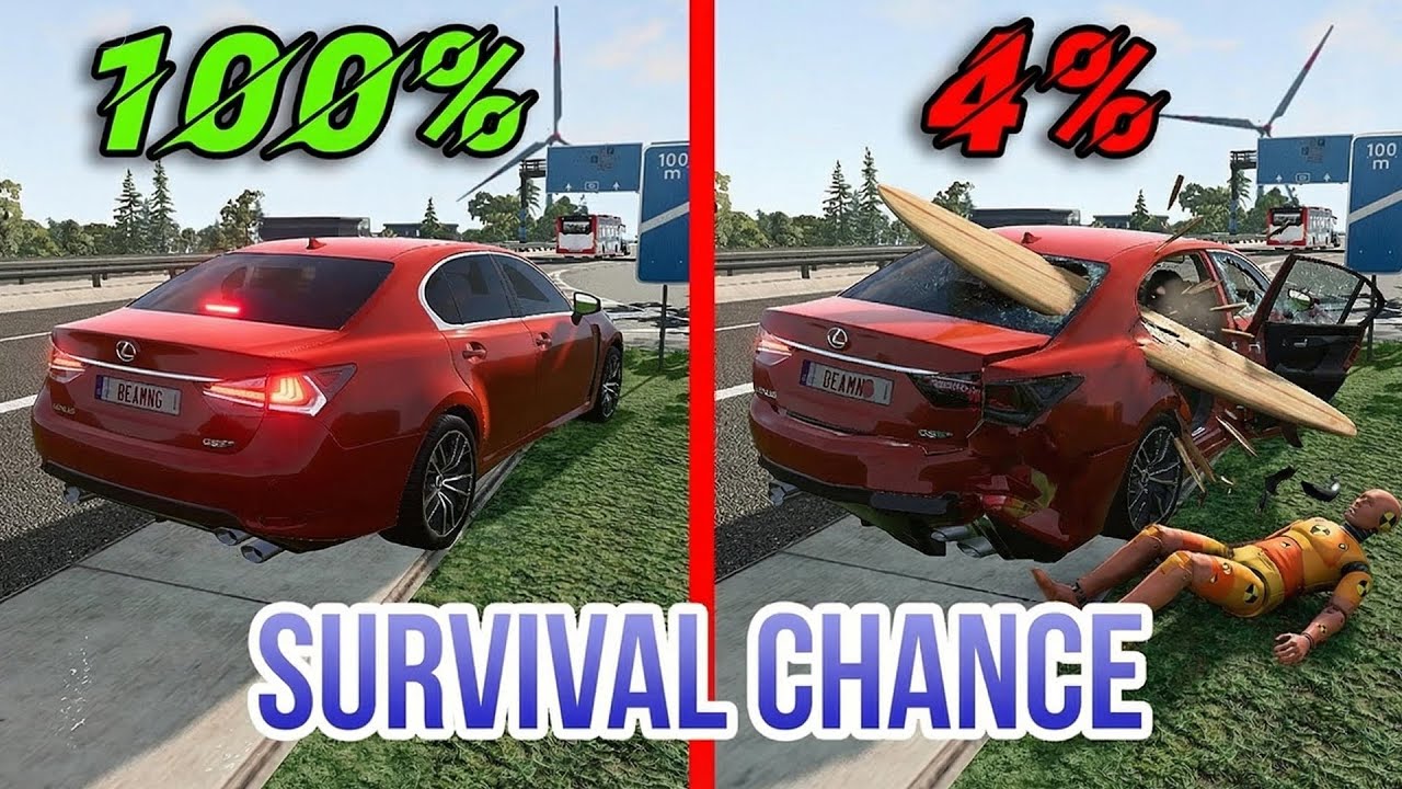 Ultimate Realistic Crash Survival Moments #47 | BeamNG.drive