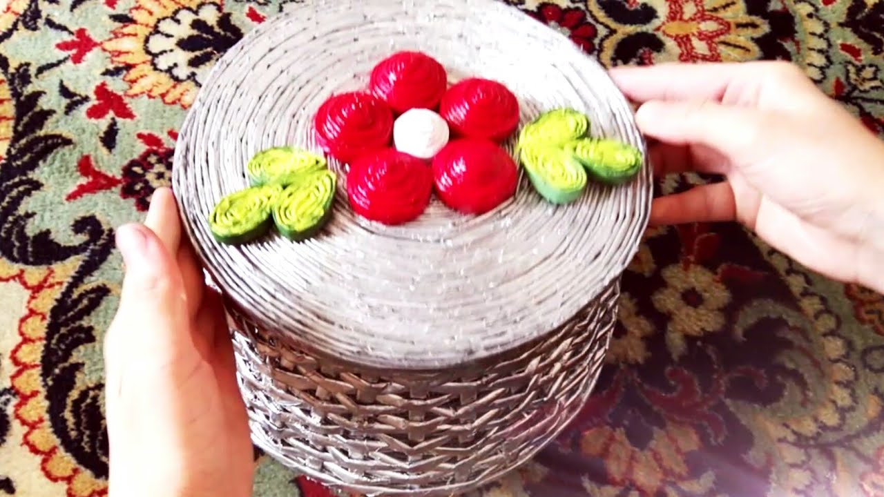 اعمال يدوية من ورق الجرائد,