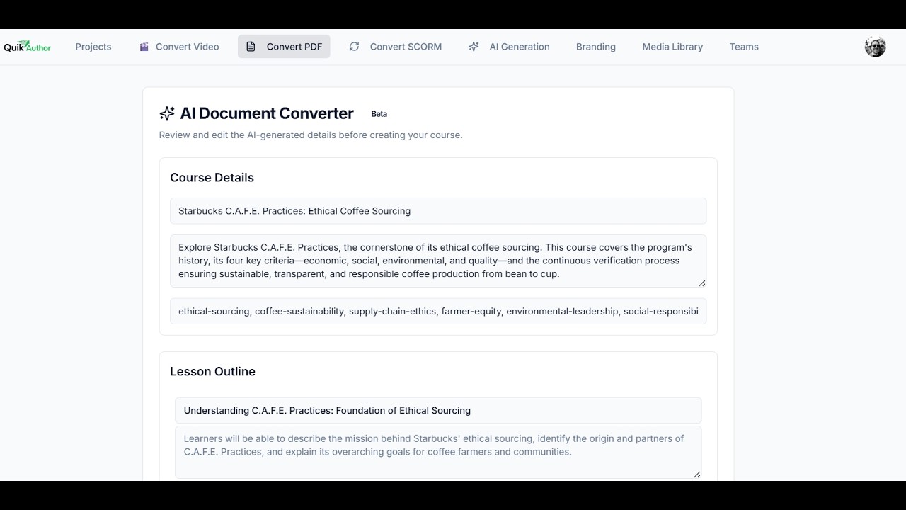 QuikAuthor 109: AI PDF Conversion – Turn PDFs into Interactive Courses