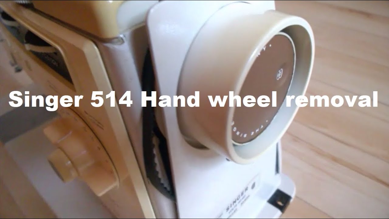 Singer 514 belt replacement and hand wheel removal - sewing machine