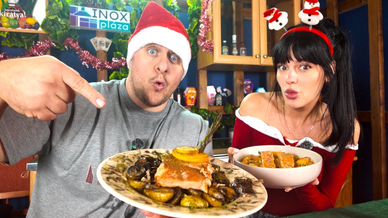 EZ LENNE A LEGJOBB KARÁCSONYI FŐÉTEL? ⁨ft. @feketemiki⁩  😱🎄 + NYEREMÉNYJÁTÉK🎄