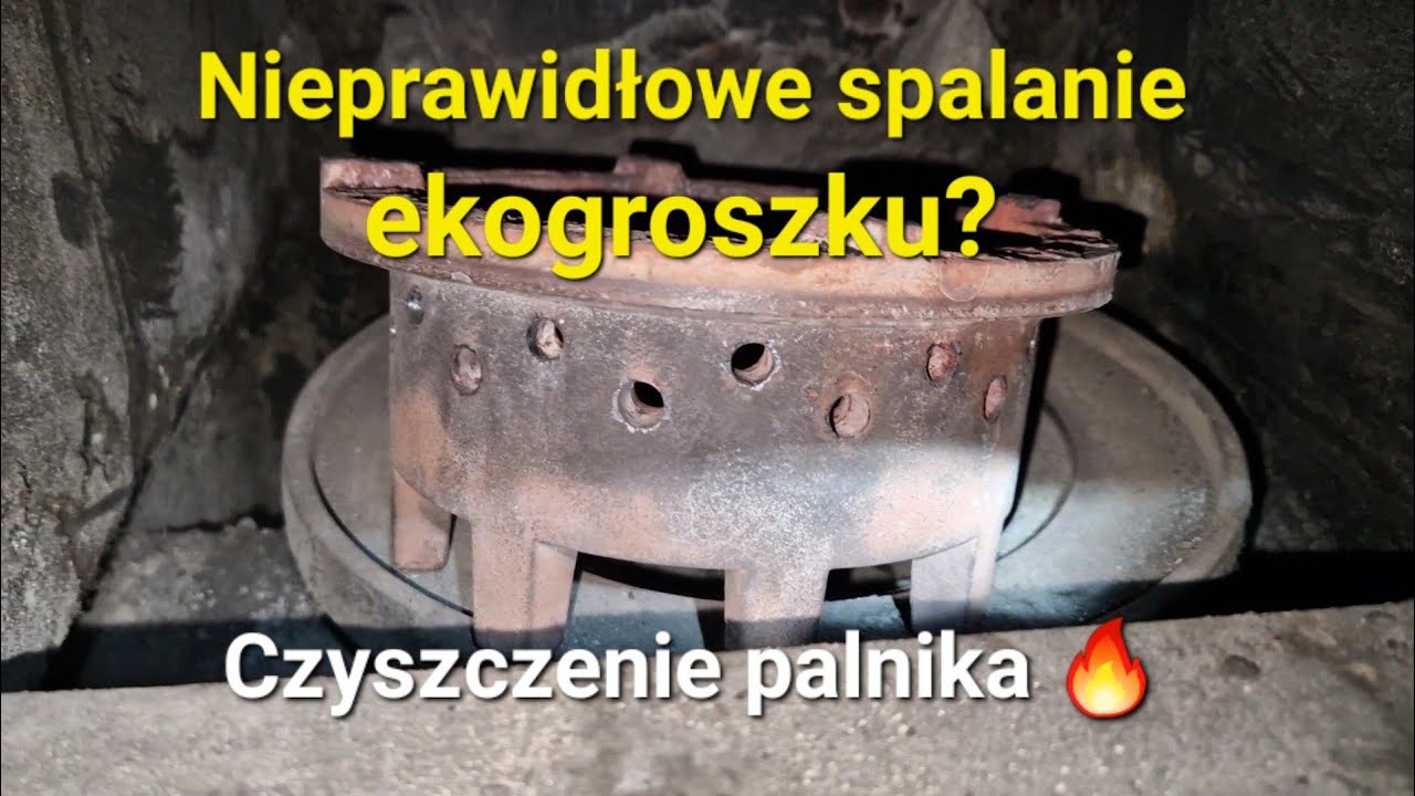 Czyszczenie pieca na ekogroszek - serwis palnika/podajnika