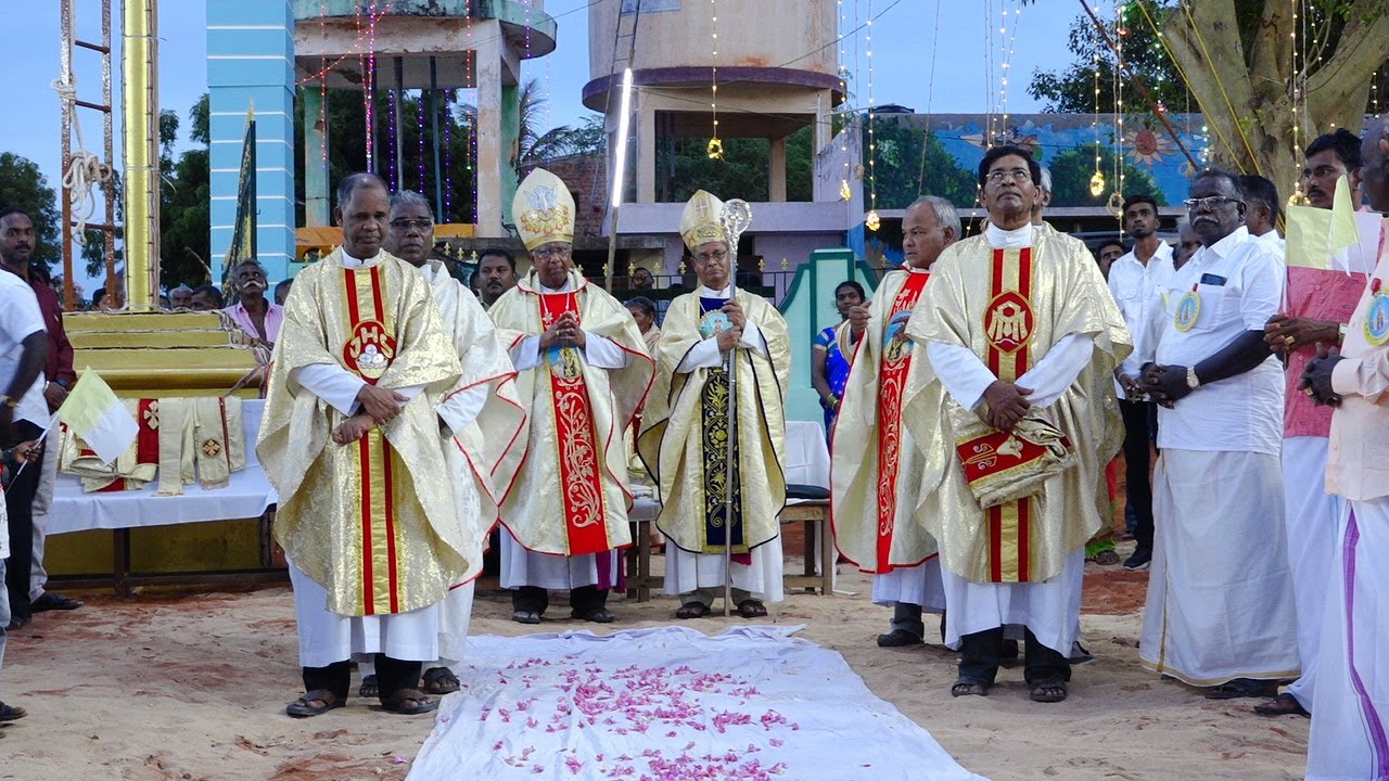 BISHOP WELCOMING Our Lady of Assumption Church Chettivilai