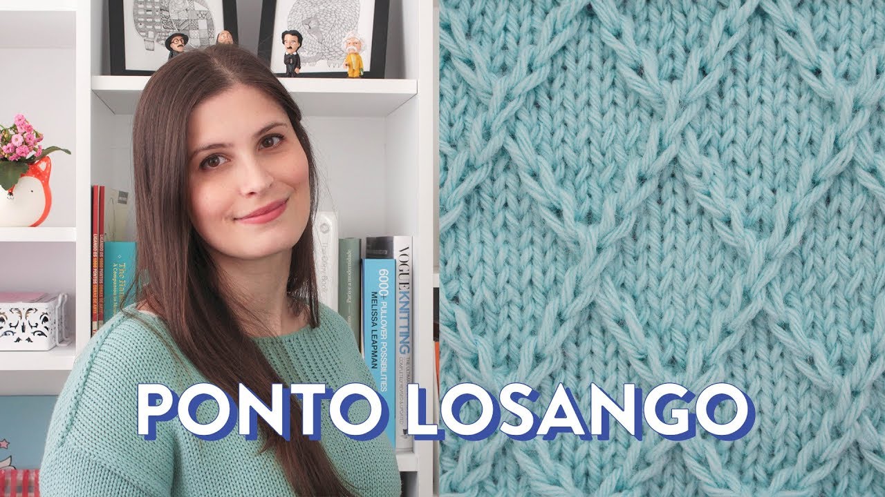 Como tricotar o PONTO LOSANGO | PONTOS DE TRIC&Ocirc; #8