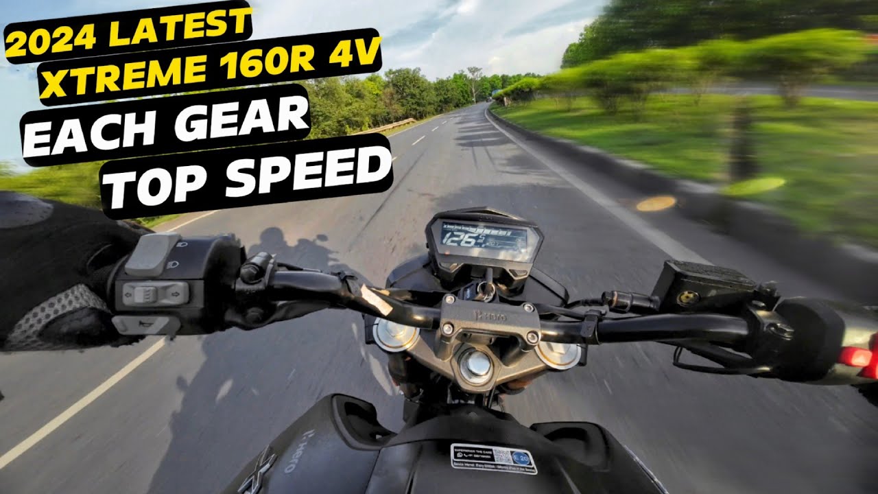 MAXIMUM & EACH GEAR TOP SPEED OF NEW XTREME 160R 4V : 2024 | AJR7