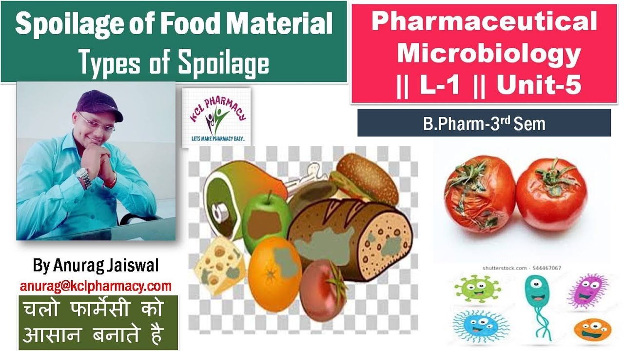 Spoilage of Food Material || L-1 Unit-5 Microbiology