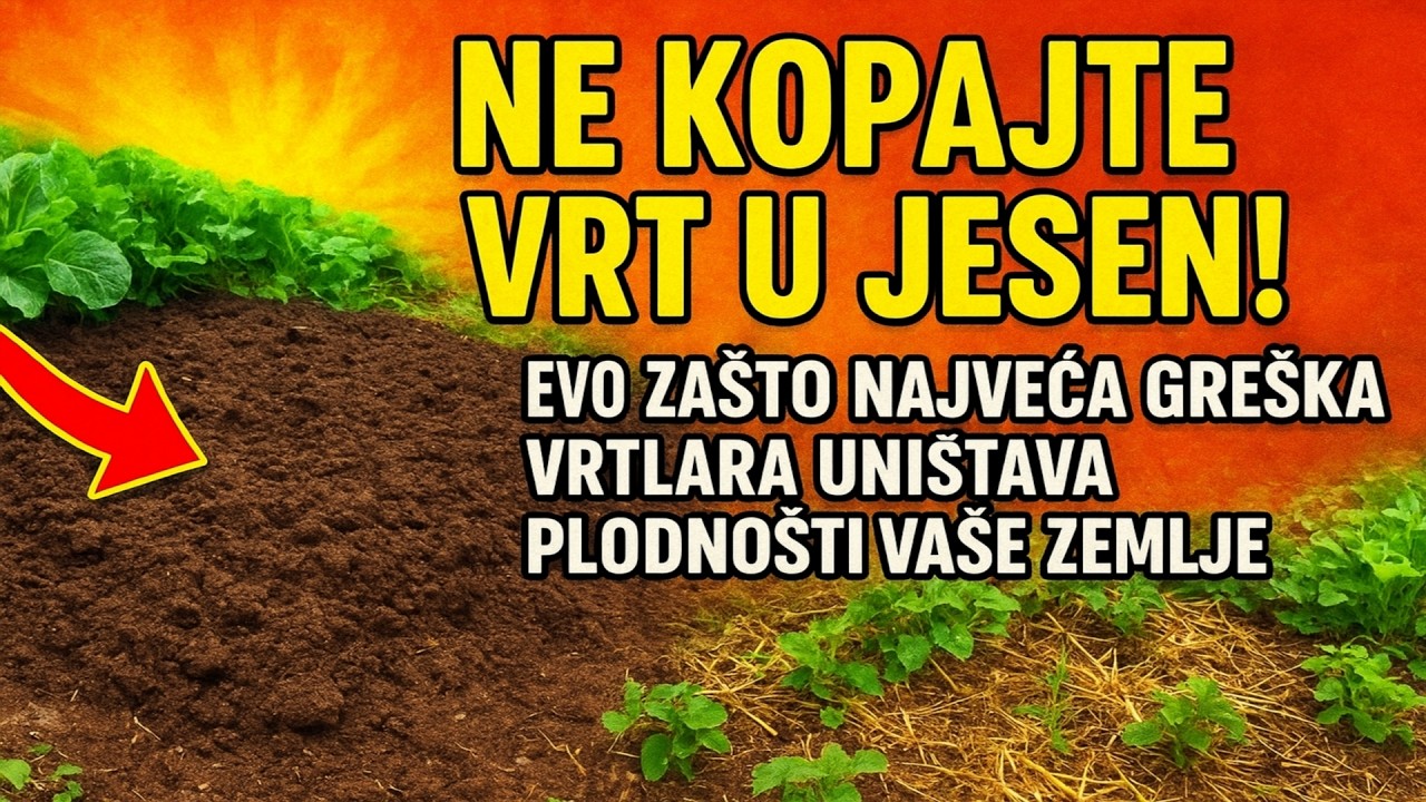 NE KOPAJTE VRT U JESEN! Evo zašto najveća greška vrtlara UNIŠTAVA plodnost vaše zemlje.