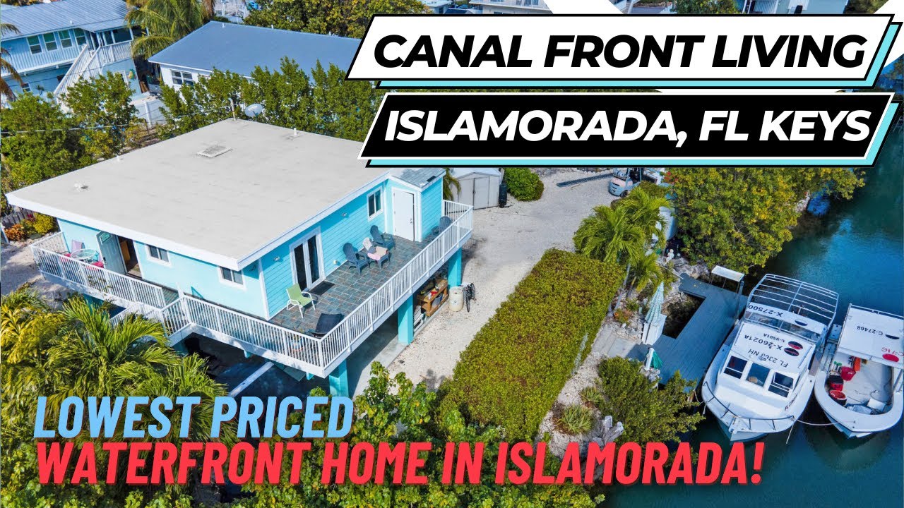 Lowest price waterfront home in Islamorada for Sale in 2025! 109 Nautilus Drive - Video walkthrough