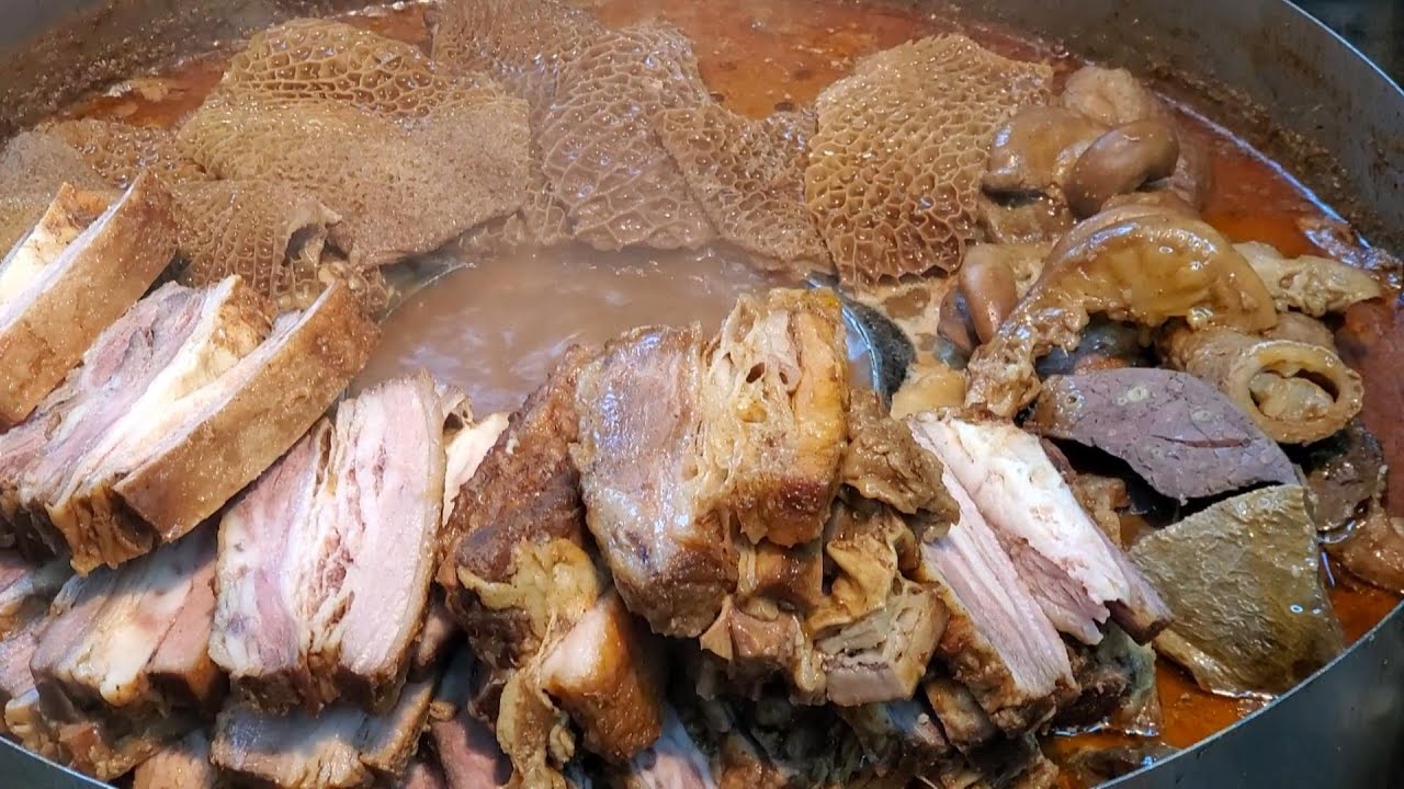 HongKong Street Food Beef Brisket,Beef Offal,Lungs,Pancreas, Intestines,Tripe #香港仔一品魚蛋王 #佐敦