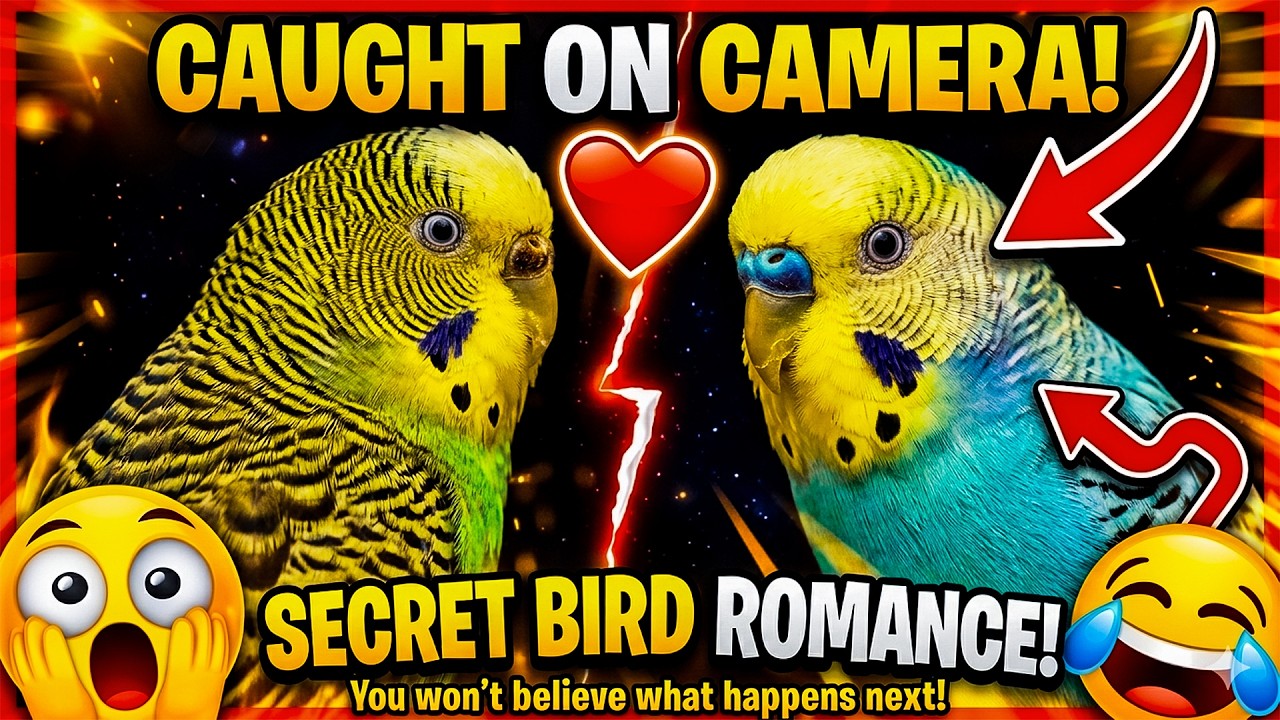 Caught on Camera! 😱 My Budgies’ SECRET Romance!