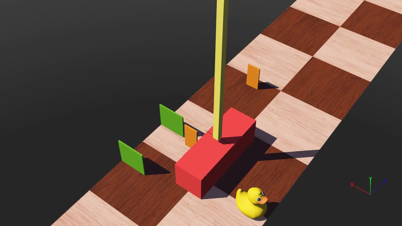 Single Inverted Pendulum balancing simulation (Webots)