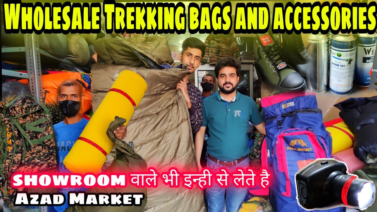 Cheapest Camping Gear Market in Delhi,Tent,Sleeping Bag etc|Best Equipment for Trekking in Mountain🔥