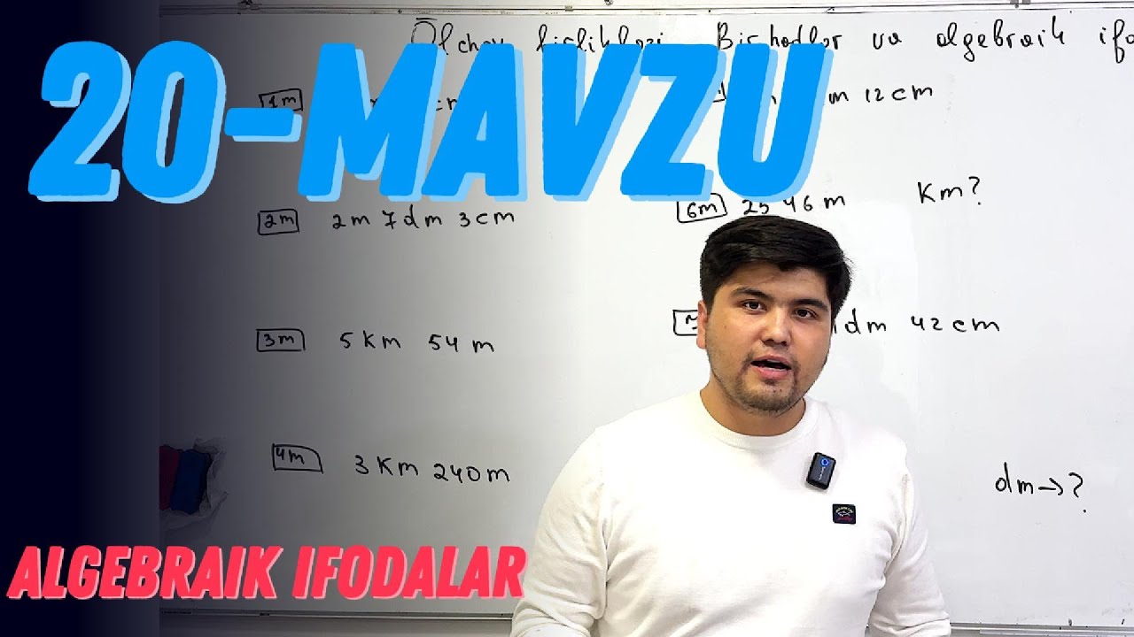 IDC | 20-MAVZU | ALGEBRIK IFODALAR