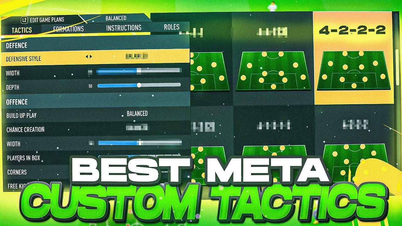 THE BEST META 4222 CUSTOM TACTICS + INSTRUCTIONS! FIFA 23 ULTIMATE TEAM